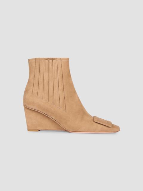 Roger Vivier Women's Belle Vivier 60MM Suede Boots - Tabacco