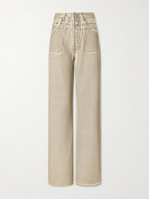 Acne Studios Printed Mid-rise Straight-leg Jeans