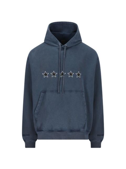 BALENCIAGA star-graphic hoodie