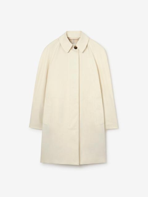 Burberry Mid-length Ruched Gabardine Car Coat