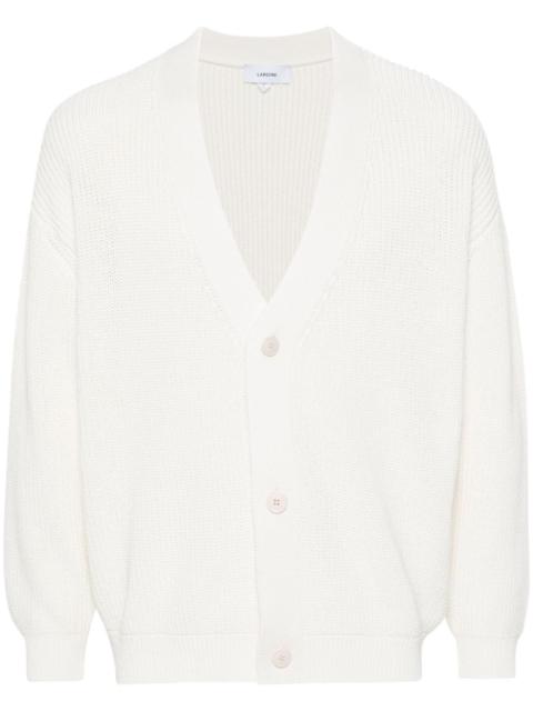LARDINI V-neck cotton cardigan