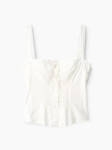 STAUD STAUD MATILDE TOP WHITE 1