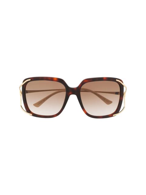 GUCCI square frame sunglasses