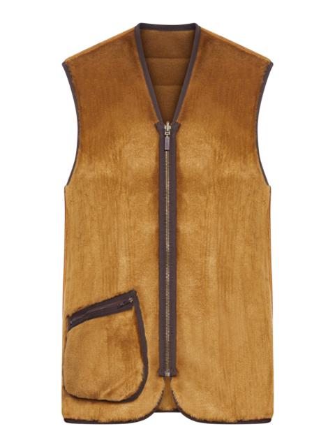 Barbour REVERSIBLE FLEECE VEST WITH ZIP