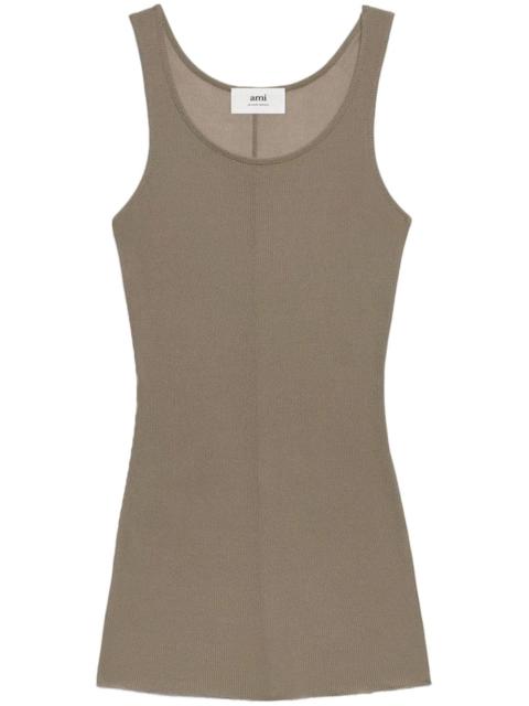 AMI Paris scoop-neck sleeveless tank top