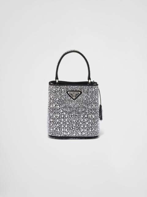 Prada Prada Panier satin bag with crystals