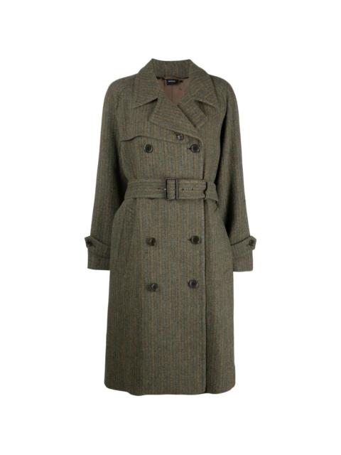 Aspesi shetland-wool trench coat