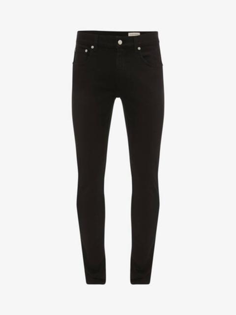 Alexander McQueen Men's Signature Jeans in Black