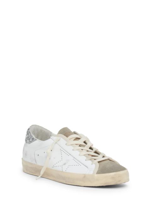 Super-Star Sneaker in White/Taupe/Silver