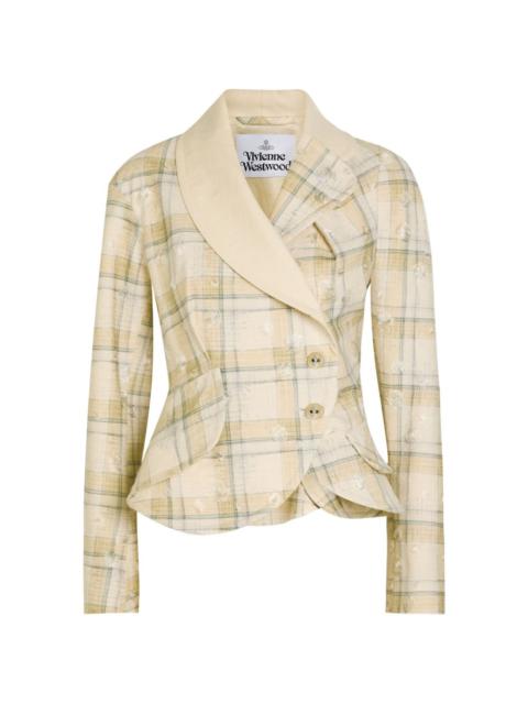 Vivienne Westwood check buttoned jacket