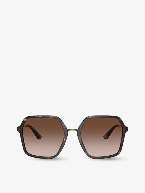 Dolce & Gabbana DG4422 square-frame tortoiseshell acetate sunglasses