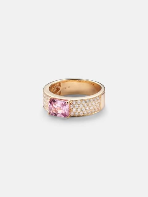 ANITA KO 18kt gold ring with sapphire and diamonds
