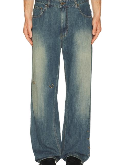 We11done Piercing Denim Jeans