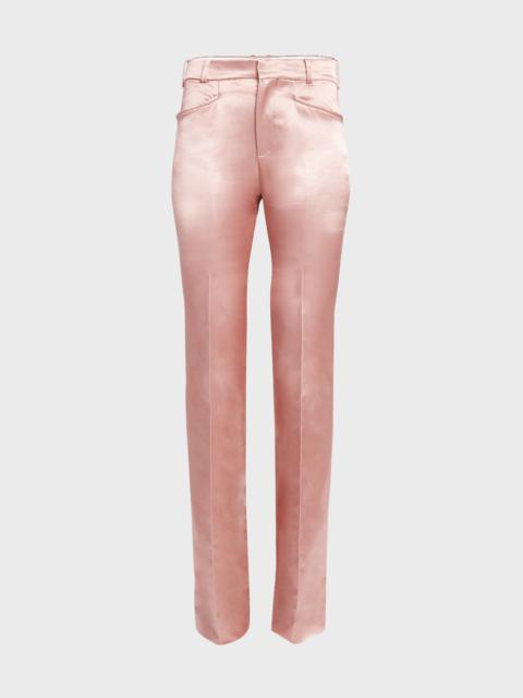 Mid-Rise Tailored Flared Pants
