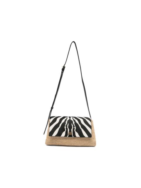KHAITE Audrey zebra-print cross-body bag