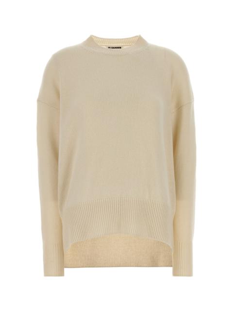 Jil Sander Ivory cashmere oversize sweater