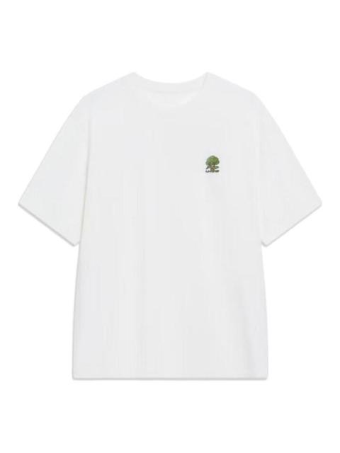 Li-Ning Casual Embroidered T-Shirts 'White' AHST183-1