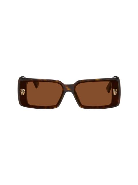 Cartier Brown 'Panthère de Cartier' Sunglasses