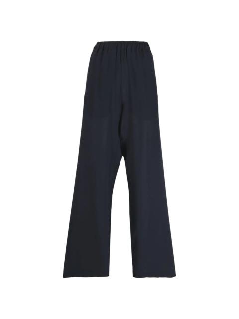 wide-leg high-waisted trousers