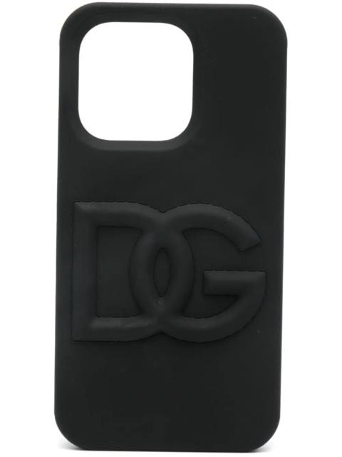 Dolce & Gabbana Rubber iphone 14 pro cover with dg logo