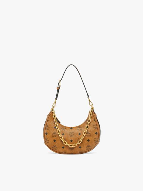 MCM Aren Crescent Hobo Bag in Visetos