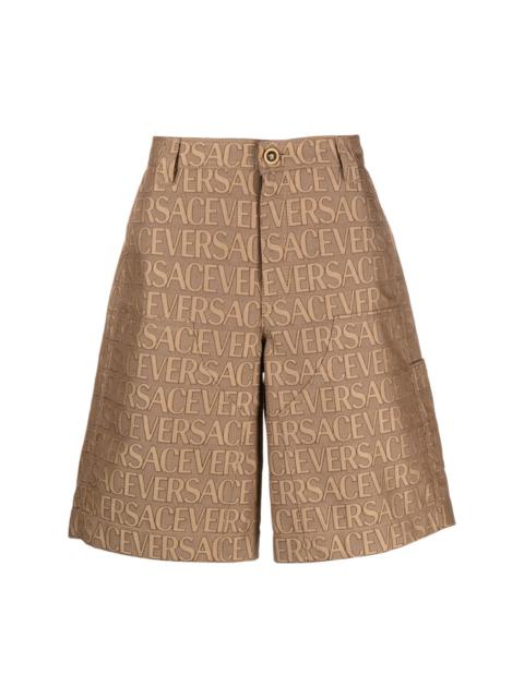 Versace Allover-jacquard bermuda shorts