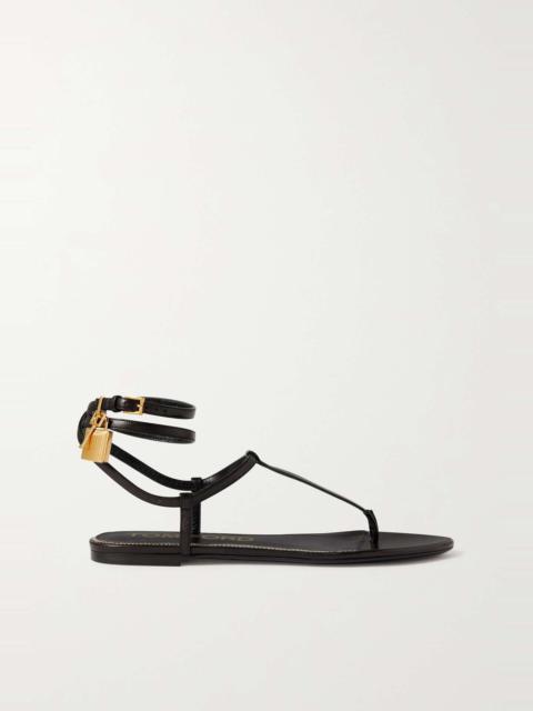 TOM FORD Padlock leather sandals