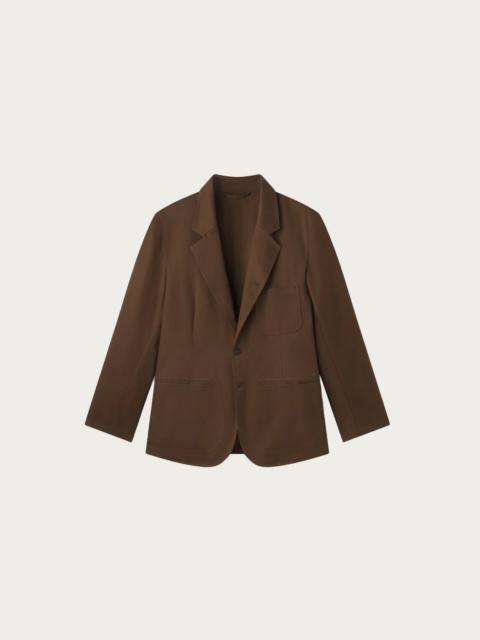 aaron levine Cotton Linen Suit Jacket - Brown