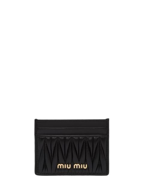 Miu Miu Nappa leather card holder