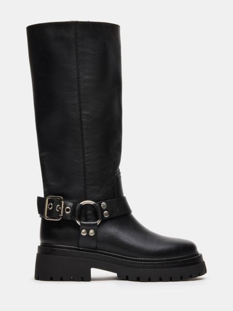 STEVE MADDEN EVEREST BLACK LEATHER