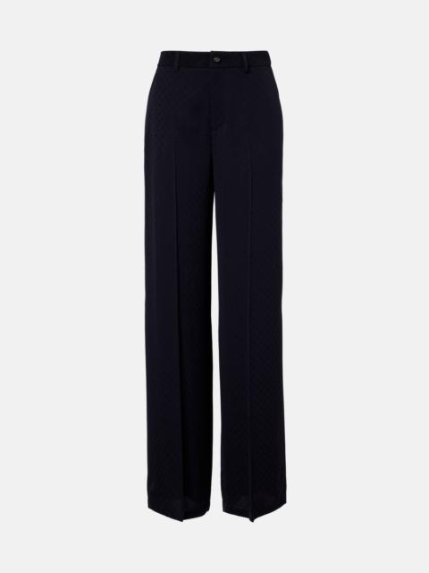 GUCCI GG mid-rise wide-leg pants