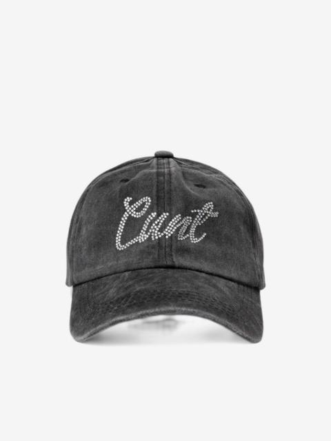AVAVAV stonewash rhinestone-embellished cap