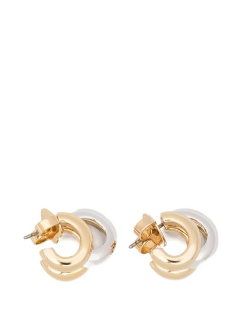 kate spade Kate Spade Huggies Triple-band Mixed-metal Earrings