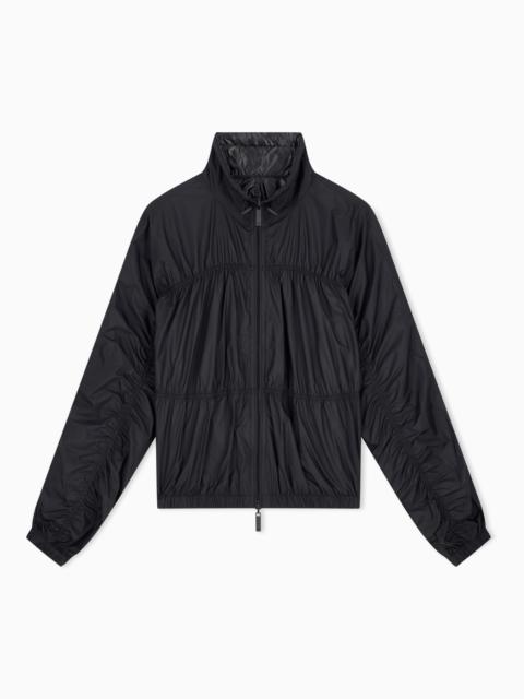 EMPORIO ARMANI REVERSIBLE BLOUSON JACKET WITH MATTE AND SHINY FINISHES