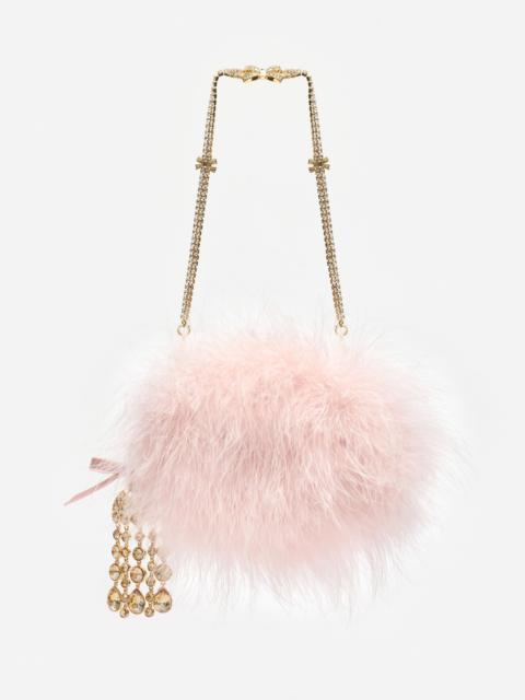 self-portrait Pink Feather Clutch Bag