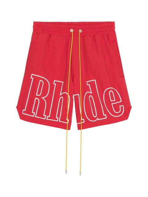 Rhude Logo Track Short