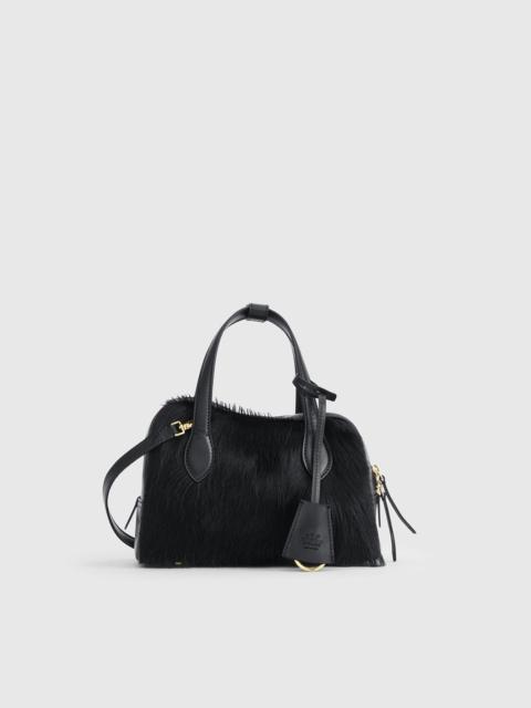 ATP ATELIER Ormelle Black Pony/Leather Top handle bag