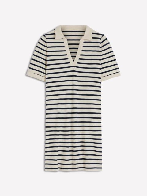 BODEN Tilda Jersey T-shirt Dress-Navy and Ivory Stripe
