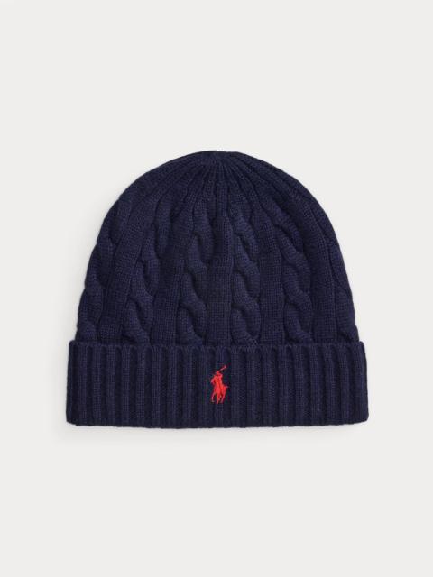 Polo Ralph Lauren Cable-Knit Wool-Cashmere Beanie