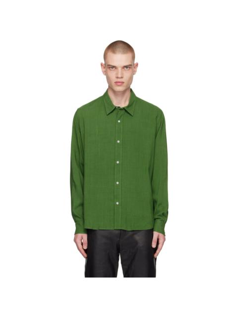 Green Press-Stud Shirt