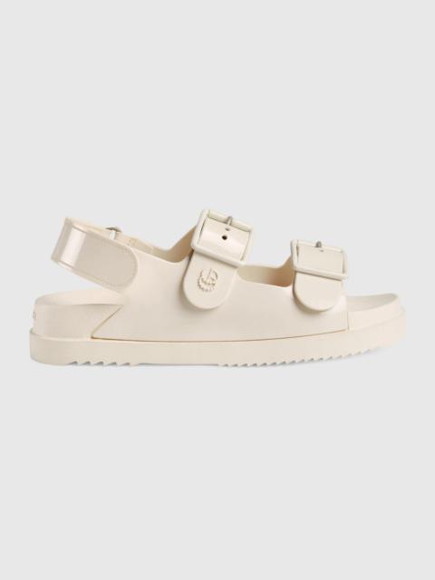 Women's sandal with mini Double G