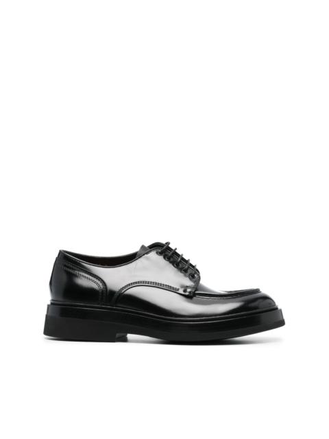 Santoni patent leather 40mm derby shoes