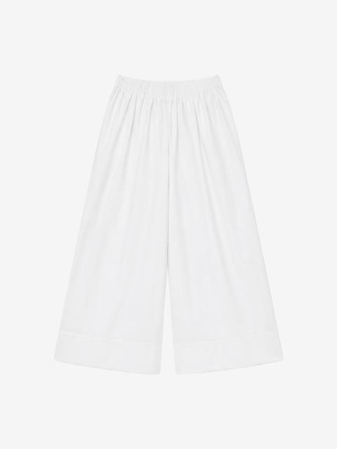 The Frankie Shop Trivio Poplin Wide Leg Pants - White