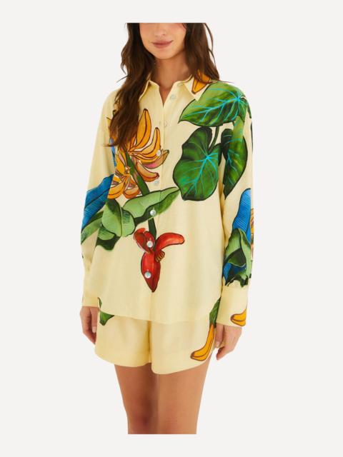 FARM RIO Yellow Banana Grapes Shirt