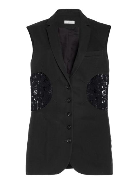 diotima Olivier Wool Long Vest black