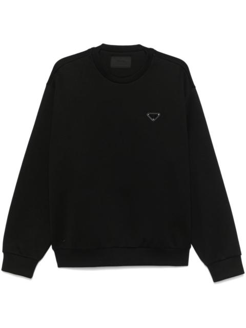 Prada triangle-logo sweatshirt
