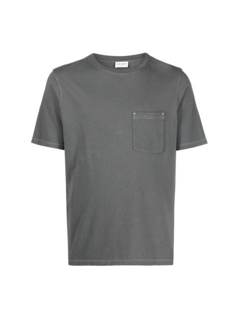 patch-pocket short-sleeve T-shirt