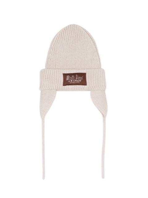 BRAIN DEAD Knitted Ear Flap Beanie - Natural