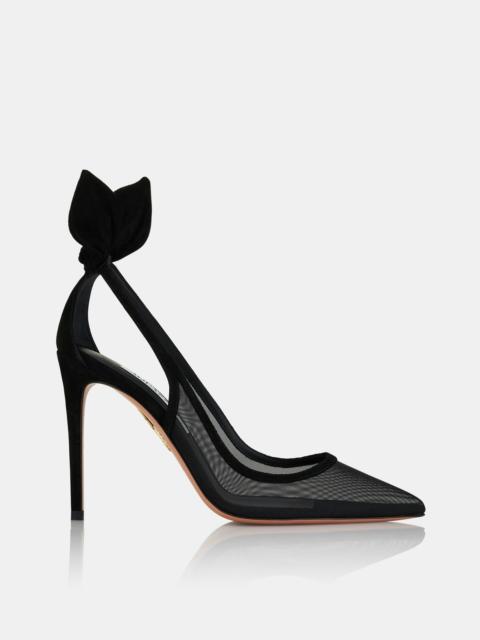 AQUAZZURA Bow Tie Mesh Pump 105