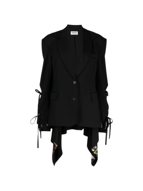 Monse layered-effect single-breasted blazer